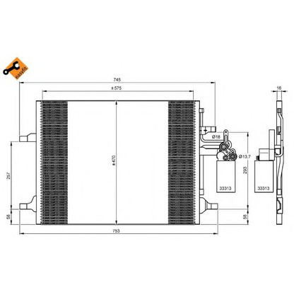 Foto Condensador, aire acondicionado NRF 35930