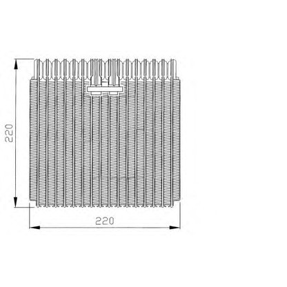 Foto Evaporador, aire acondicionado NRF 36038