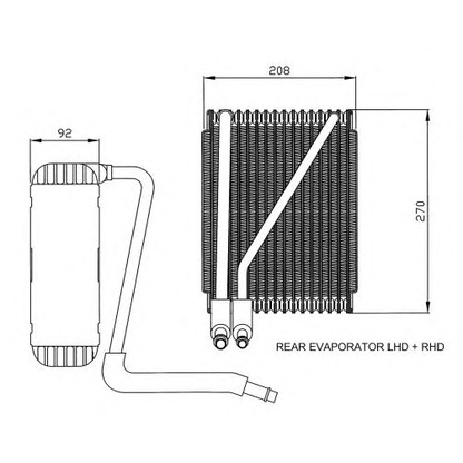 Photo Evaporator, air conditioning NRF 36044