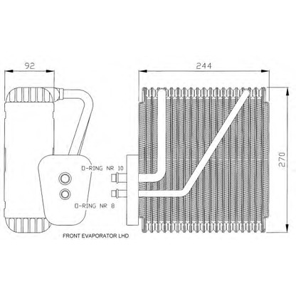 Foto Evaporatore, Climatizzatore NRF 36045