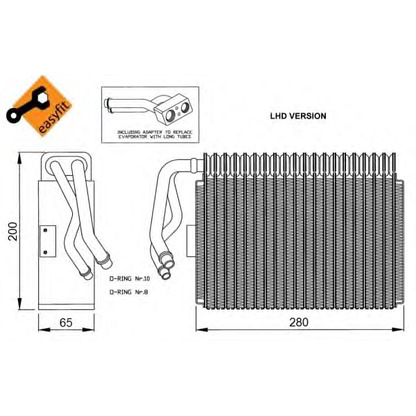 Foto Verdampfer, Klimaanlage NRF 36059