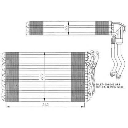 Photo Evaporateur climatisation NRF 36060