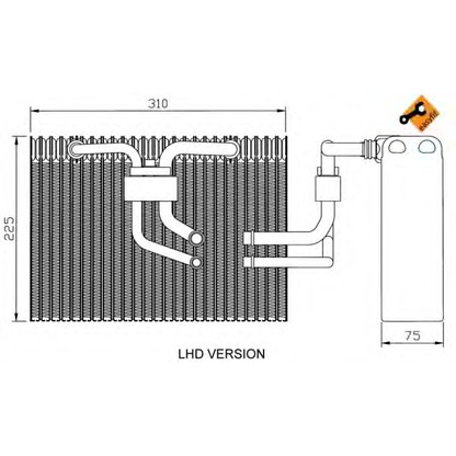 Foto Verdampfer, Klimaanlage NRF 36100