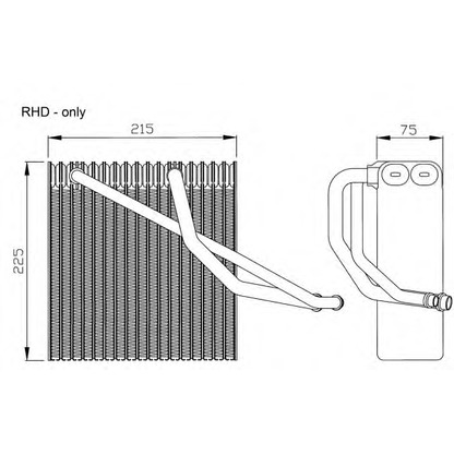 Foto Verdampfer, Klimaanlage NRF 36106