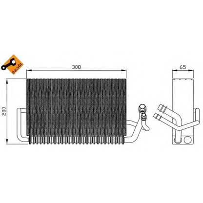 Photo Evaporateur climatisation NRF 36121