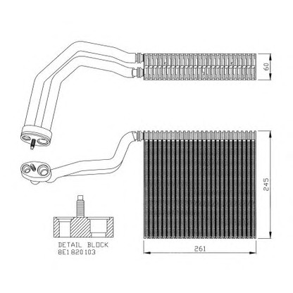 Photo Evaporateur climatisation NRF 36137