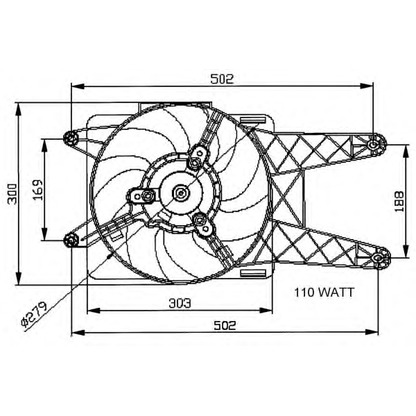 Foto Ventola, Raffreddamento motore NRF 47039