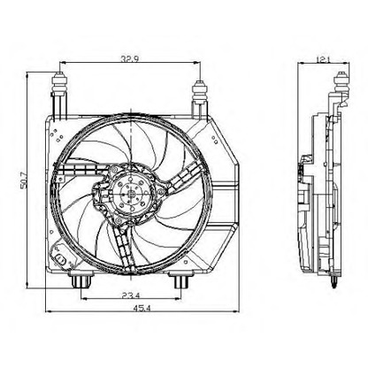 Foto Ventilador, refrigeración del motor NRF 47077