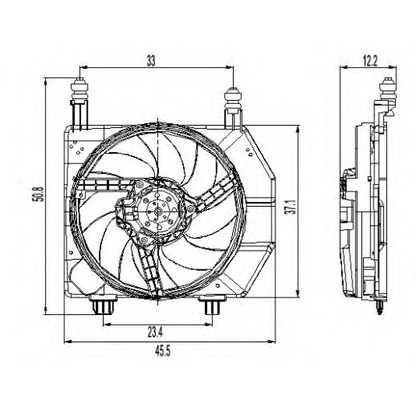 Foto Ventilador, refrigeración del motor NRF 47261