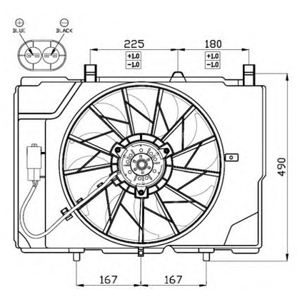 Photo Fan, radiator NRF 47466