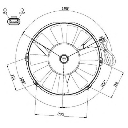 Foto Ventola, Condensatore climatizzatore NRF 47467