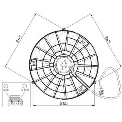 Photo Ventilateur, refroidissement du moteur NRF 47483