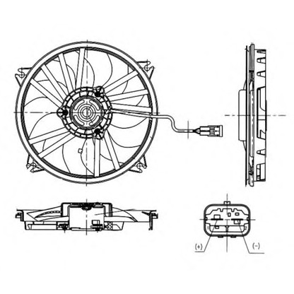 Photo Ventilateur, refroidissement du moteur NRF 47665