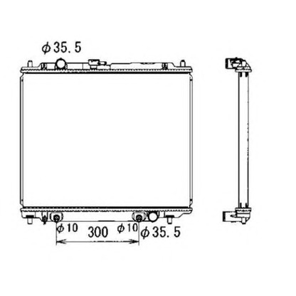 Photo Radiator, engine cooling NRF 50001