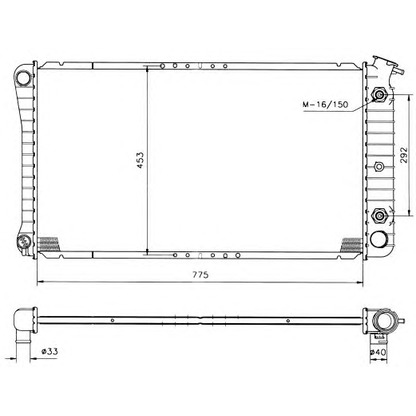 Photo Radiator, engine cooling NRF 50206