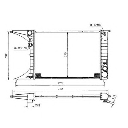 Photo Radiateur, refroidissement du moteur NRF 50222