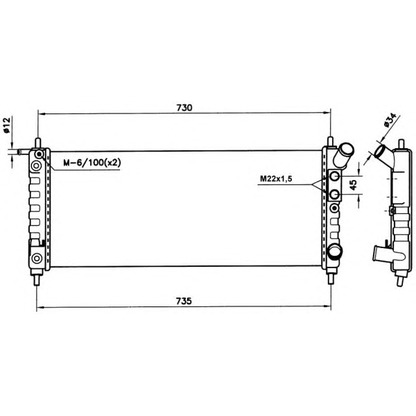 Foto Radiatore, Raffreddamento motore NRF 50242