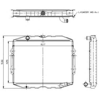 Photo Radiateur, refroidissement du moteur NRF 504115