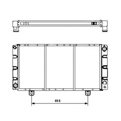 Photo Radiator, engine cooling NRF 504120