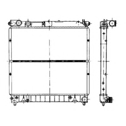 Photo Radiateur, refroidissement du moteur NRF 50432