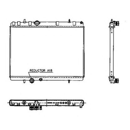 Zdjęcie Chłodnica, układ chłodzenia silnika NRF 50436