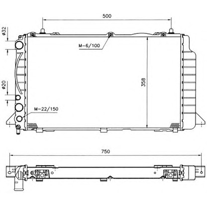 Foto Radiatore, Raffreddamento motore NRF 50527