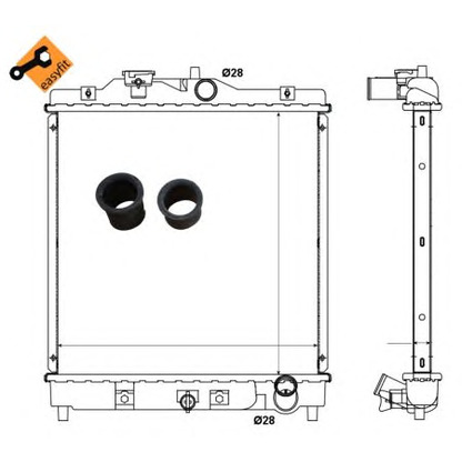 Foto Radiatore, Raffreddamento motore NRF 506750