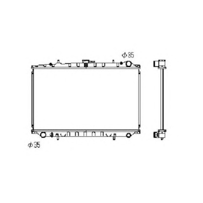 Photo Radiator, engine cooling NRF 506866