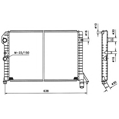 Photo Radiateur, refroidissement du moteur NRF 506990