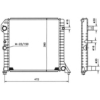 Photo Radiateur, refroidissement du moteur NRF 506991