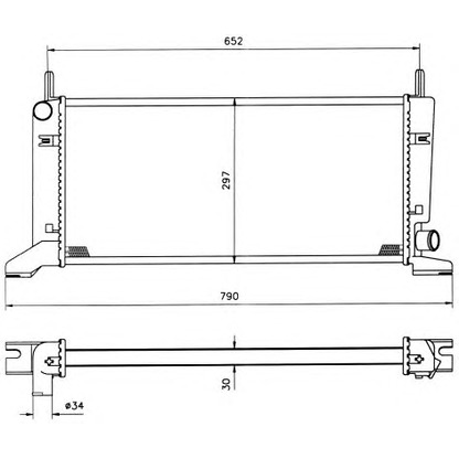 Photo Radiateur, refroidissement du moteur NRF 509500