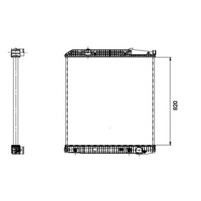 Photo Radiator, engine cooling NRF 509579