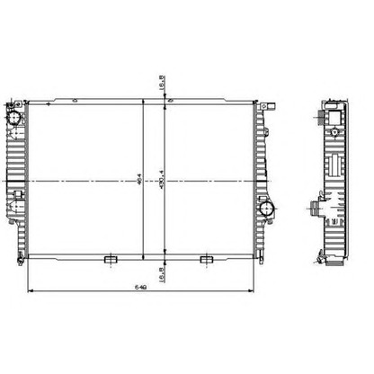 Photo Radiateur, refroidissement du moteur NRF 509589