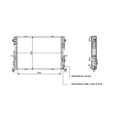 Photo Radiateur, refroidissement du moteur NRF 509729