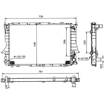 Photo Radiateur, refroidissement du moteur NRF 51321