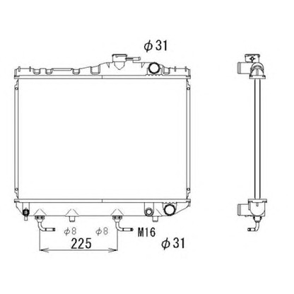 Photo Radiateur, refroidissement du moteur NRF 516706