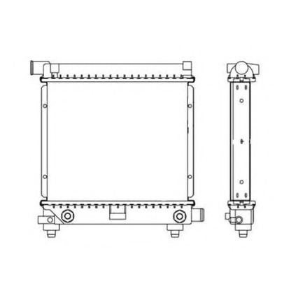 Photo Radiator, engine cooling NRF 517662