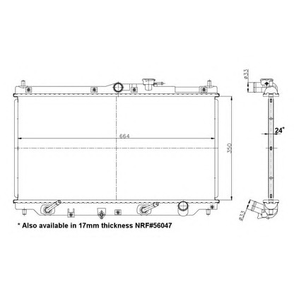 Foto Radiatore, Raffreddamento motore NRF 517722