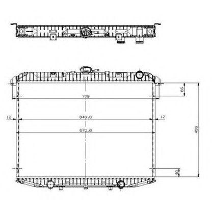 Photo Radiateur, refroidissement du moteur NRF 519533