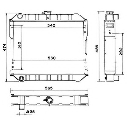 Foto Kühler, Motorkühlung NRF 52042