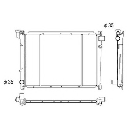 Photo Radiateur, refroidissement du moteur NRF 52050