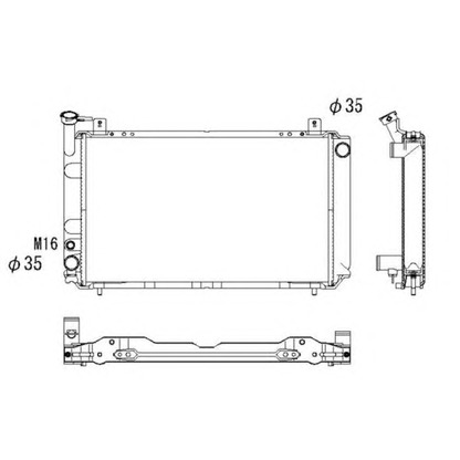 Photo Radiator, engine cooling NRF 52052