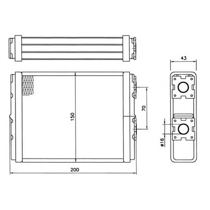 Foto Wärmetauscher, Innenraumheizung NRF 52101