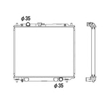 Photo Radiateur, refroidissement du moteur NRF 52108