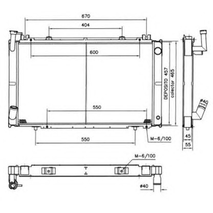 Photo Radiateur, refroidissement du moteur NRF 52154