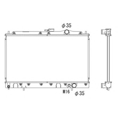 Photo Radiateur, refroidissement du moteur NRF 526552