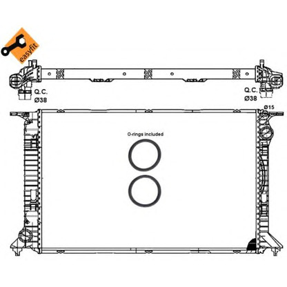 Foto Kühler, Motorkühlung NRF 53064