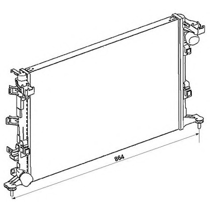 Foto Kühler, Motorkühlung NRF 53067