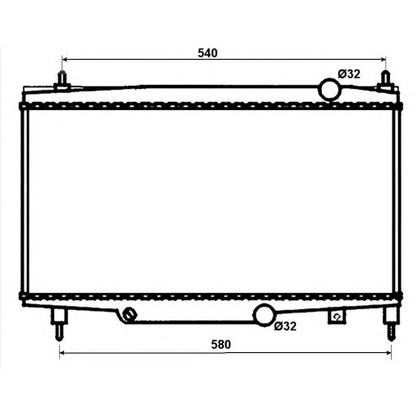 Foto Radiatore, Raffreddamento motore NRF 53081