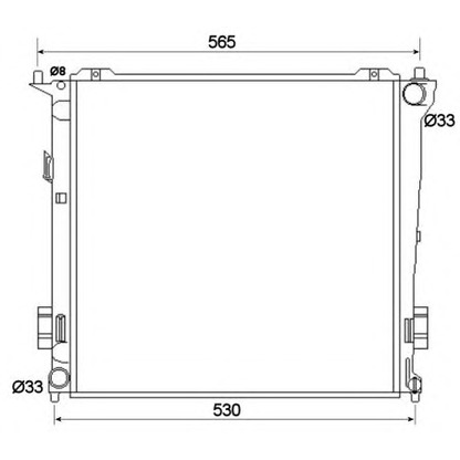 Foto Radiatore, Raffreddamento motore NRF 53109